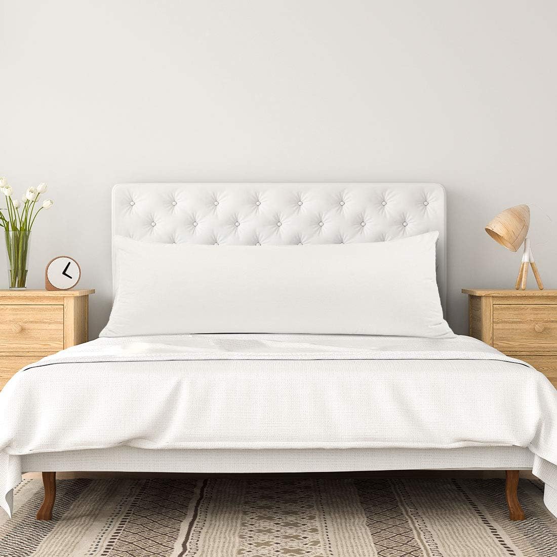 PiccoCasa Body Pillow Pillowcase with Zipper Closure, 110 GSM Brushed Microfiber Body Pillow Cover, Soft Long Pillow Cases for Body Pillows…