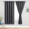 Jiuzhen Blackout Curtains for Bedroom - Thermal Insulated Room Darkening Noise Reducing, 52 x 63 Inch Length Curtains for Living Room, Set…