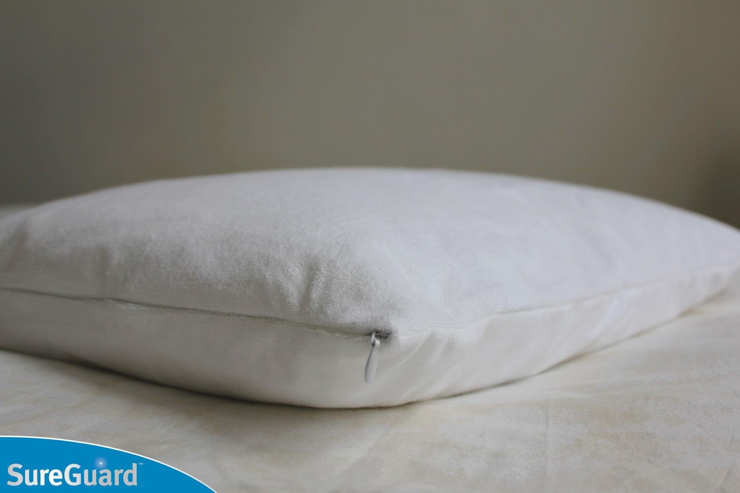 SureGuardMattressProtectors Set of 2 Euro Size SureGuard Pillow Protectors - 100% Waterproof, Bed Bug Proof, Hypoallergenic - Zippered Cott…