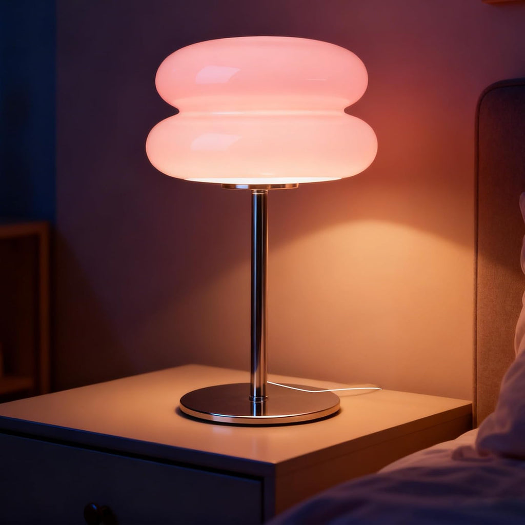 Bedroom Mushroom lamp, Medieval Modern Bedside Table lamp, dimmable Retro Egg Tart Headlight, Unique Home Mushroom Decoration Aesthetic…