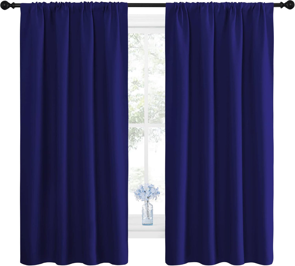 NICETOWN Curtains for Bedroom, Blackout Draperies, All Season Thermal Insulated Solid Rod Pocket Top Blackout Curtains & Drapes for Kid's…