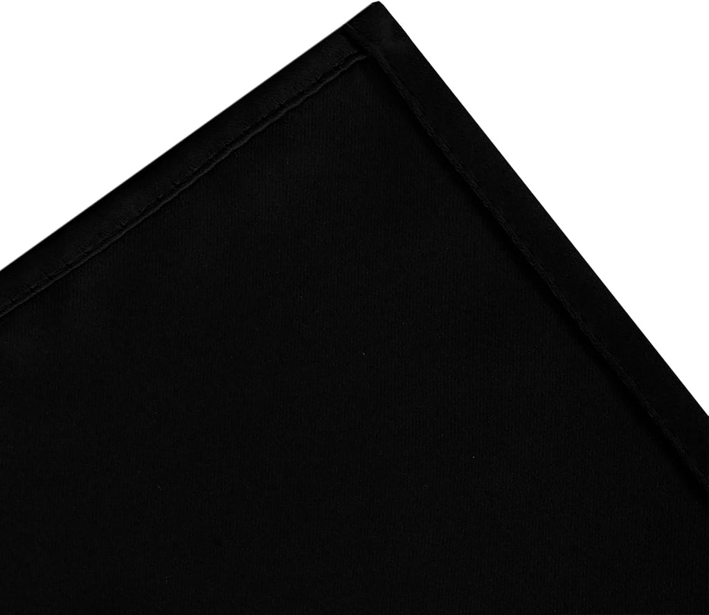 Lemomo Blackout Curtains 52 x 120 Inch Long Black Curtains Set of 2 Panels Room Darkening Curtains for Bedroom and Living Room 120 Inch Bla…