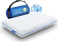 Fulocean Ultra Cooling Pillow for Stomach and Back Sleepers 2.75 Inch, Support Gel Memory Foam Pillow for Neck Shoulder, Low Loft Thi…