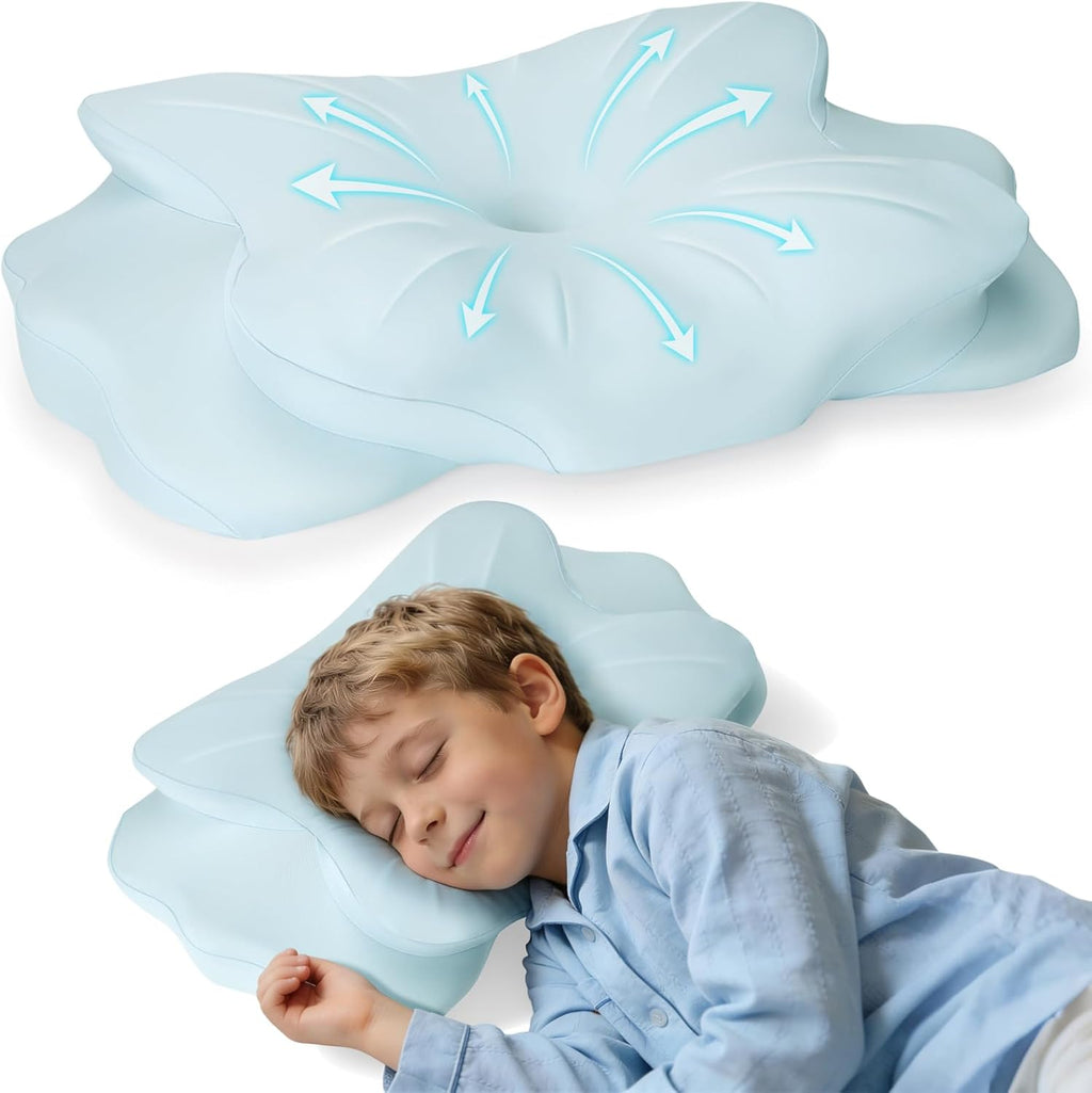 2026 New Toddler Pillow, Kids Cervical Pillow for Neck and Shoulder, Cooling Orthopedic Memory Foam Pillow, Ergonomic Neck Support Pillow…