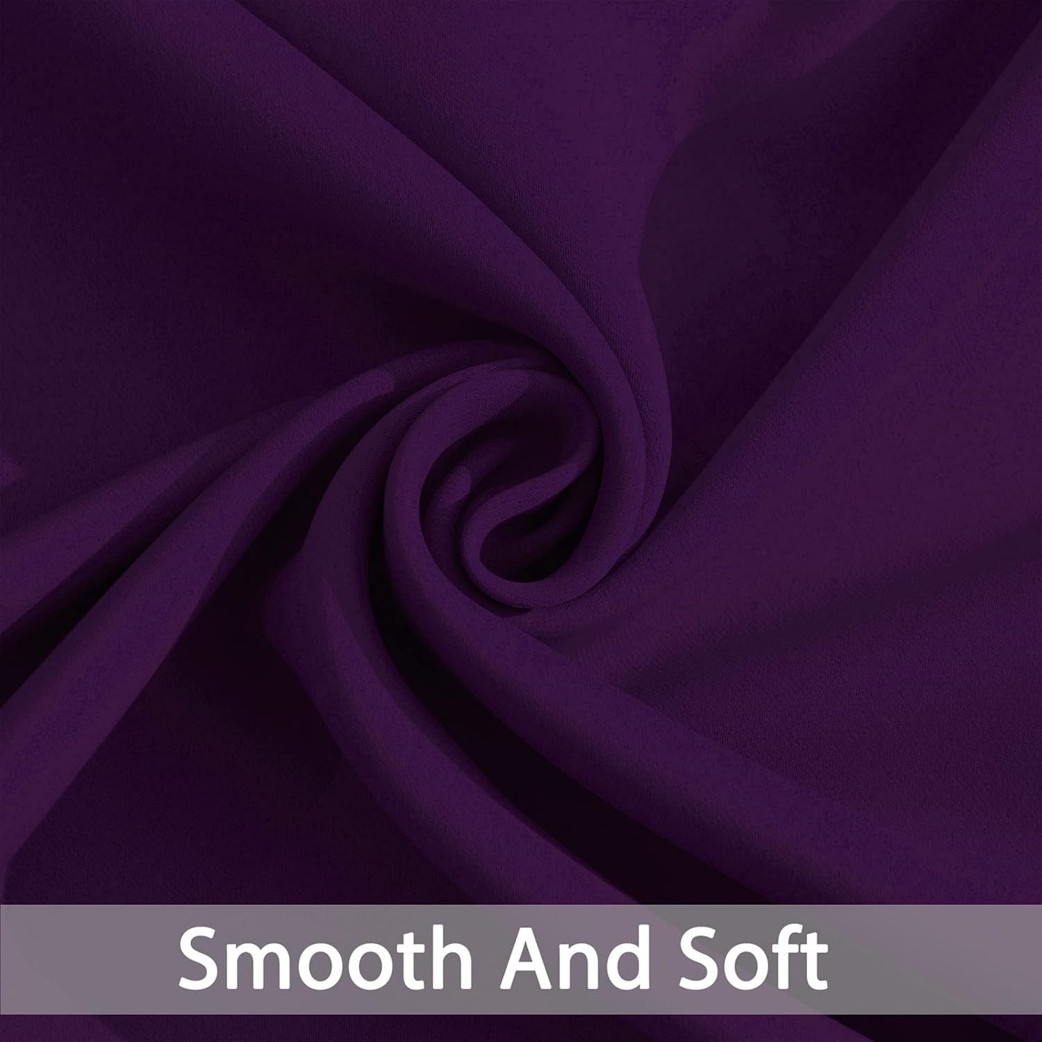 Yakamok Purple Blackout Curtains Room Darkening Thermal Insulated Grommet top Window Curtains for Living Room, 42 x 72 Inch, One Pair