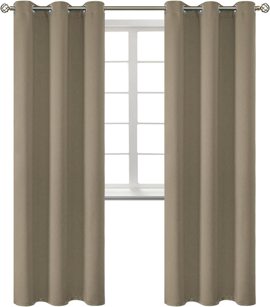 BGment Room Darkening Curtains 84 Inches Long - Grommet Thermal Insulated Drapes Window Treatment Curtains for Bedroom, 2 Panels, 38 x 84 I…