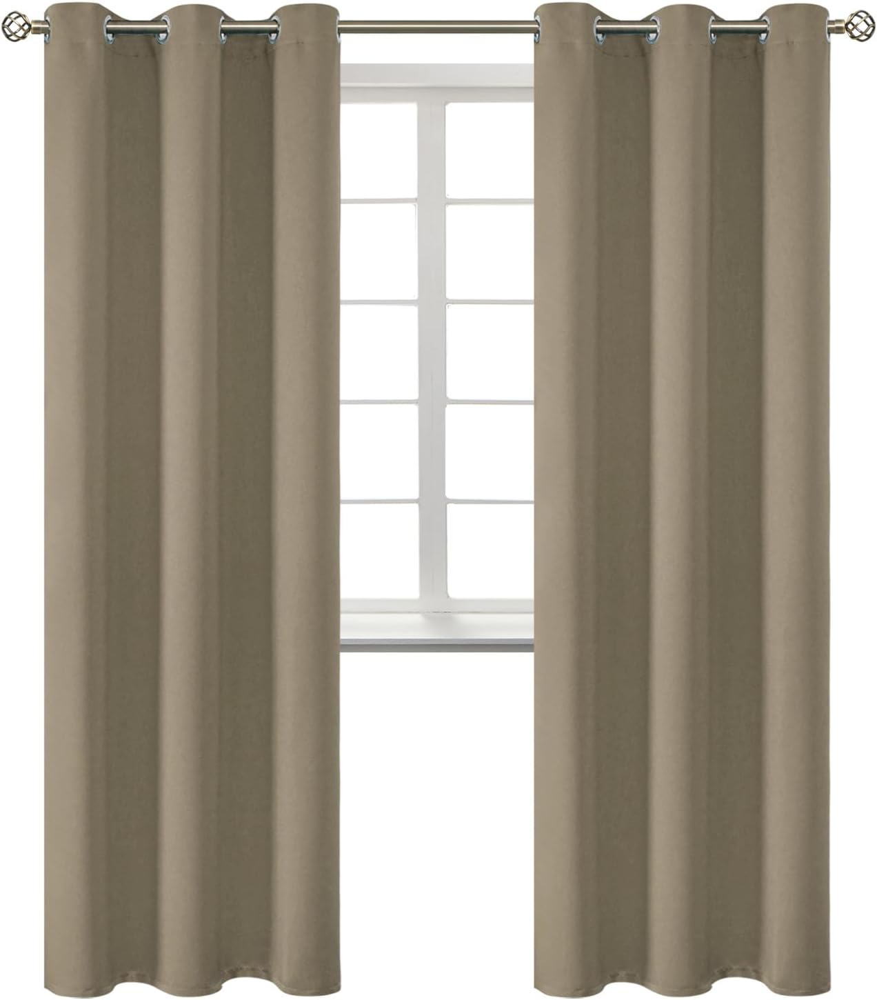 BGment Room Darkening Curtains 84 Inches Long - Grommet Thermal Insulated Drapes Window Treatment Curtains for Bedroom, 2 Panels, 38 x 84 I…