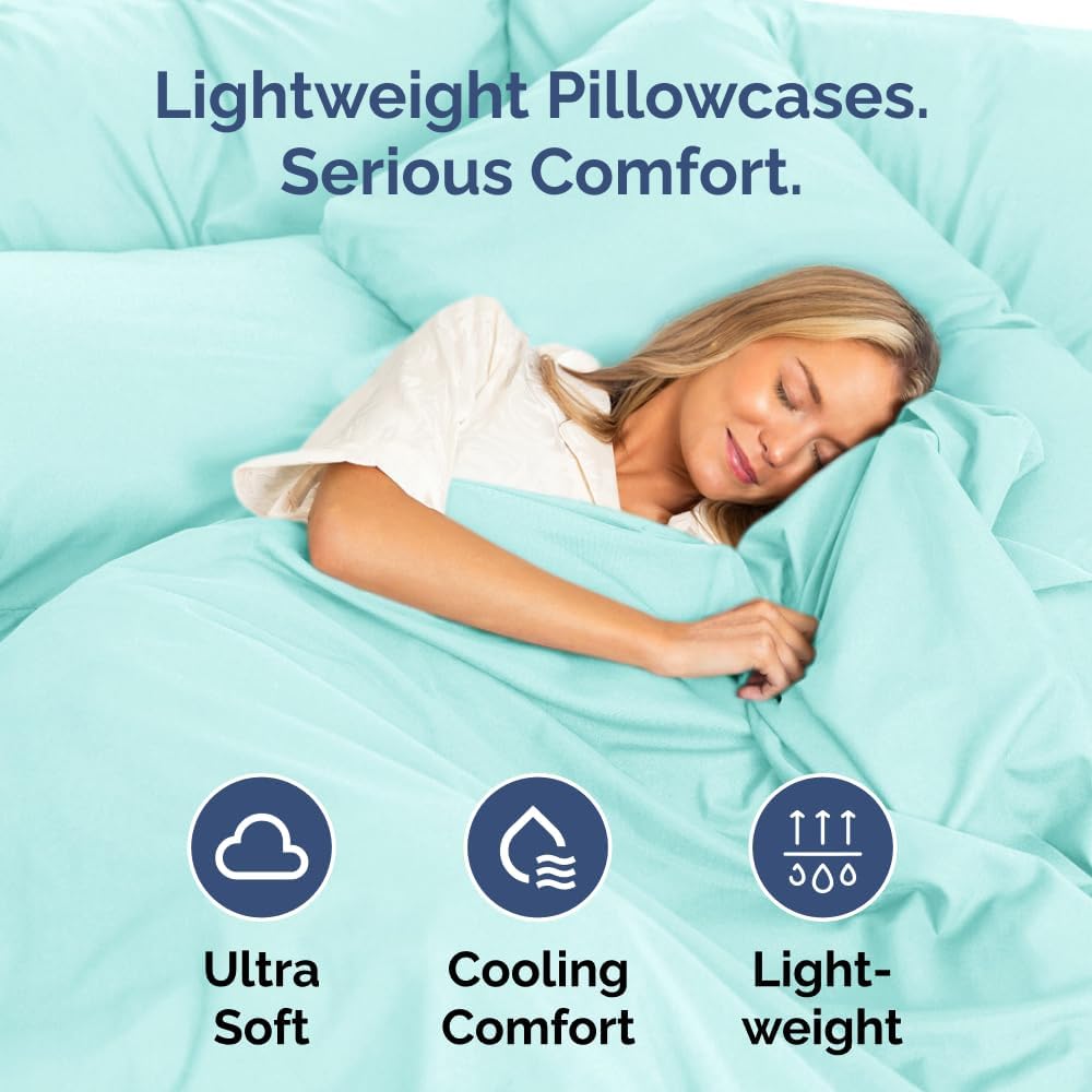 CGKUnlimited King Pillow Cases Set of 10 - Ultra Soft Hotel Quality Pillowcase Covers - Comfy & Wrinkle Free - Shrink, Stain & Fade Resista…