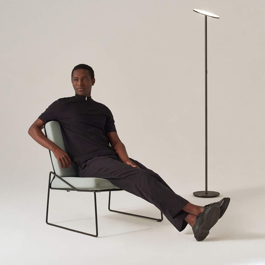Brightech Sky LED Floor lamp, Torchiere Super Bright Floor Lamp for Living Room Decor & Office - Dimmable, Tall Standing Lamp with Warm Lig…
