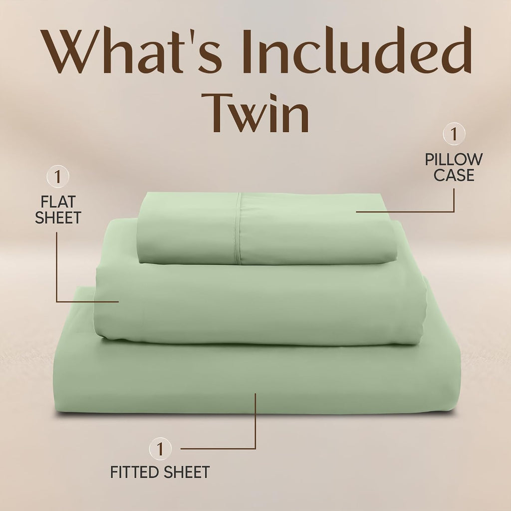 Utopiabedding Utopia Bedding Twin Sheet Set – 3 Piece Bed Sheets for Twin Size Bed, Soft and Breathable Microfiber, Includes 1 Fitted Sheet…