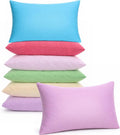Kigley 6 Pack Mini Pillows for Daycare 9.1 x 13.8'' Small Travel Soft Breathable Cotton Pillow for Kids School Nap Travel Pet Neck Lumbar…