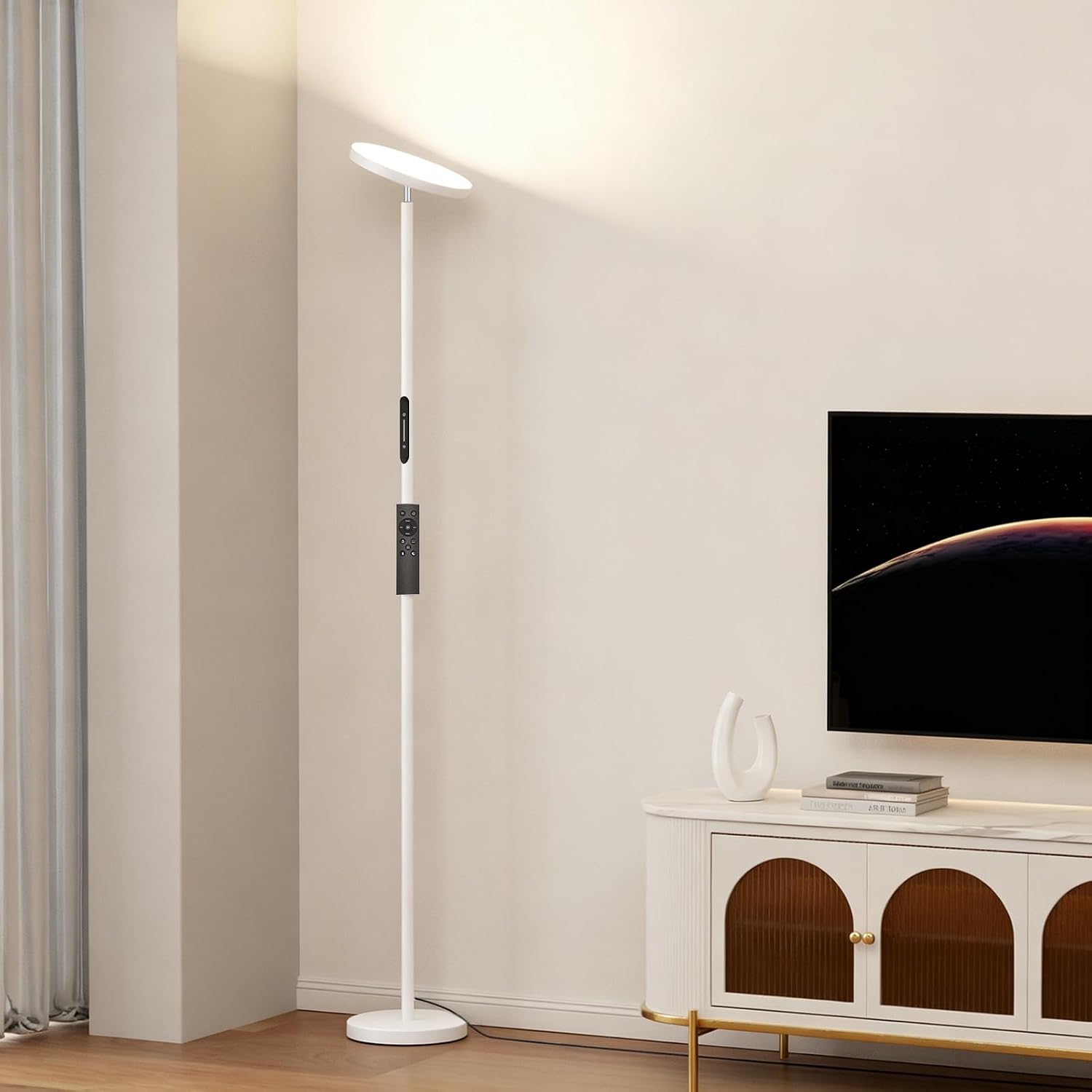 Floor Lamps for Living Room, 32W 3000LM Super Bright LED Torchiere Floor Lamp with Remote & Touch Control, 69" Standing Lamp with…