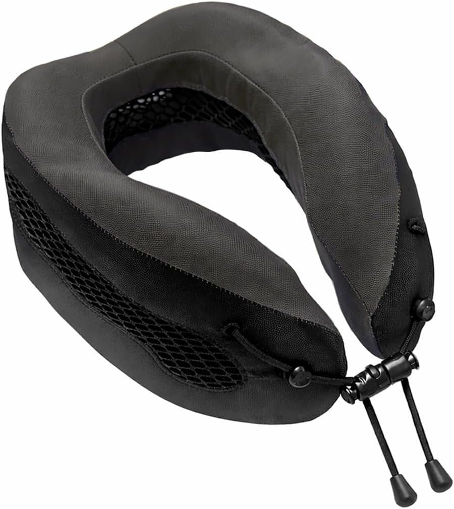 Evolution Cool Travel Neck Pillow by Cabeau - Cooling Airflow Vents, Memory Foam Neck Support, and Adjustable Clasp - Comfort On-The-Go…