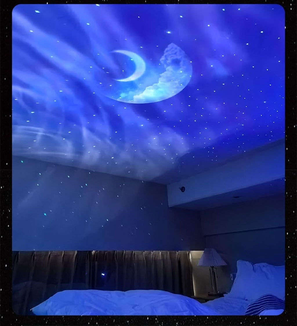 Star Projector, Northern Lights Projector, with Bluetooth Speaker, White Noise, Remote Control, Night Light, for Game Room, Adults, Family…