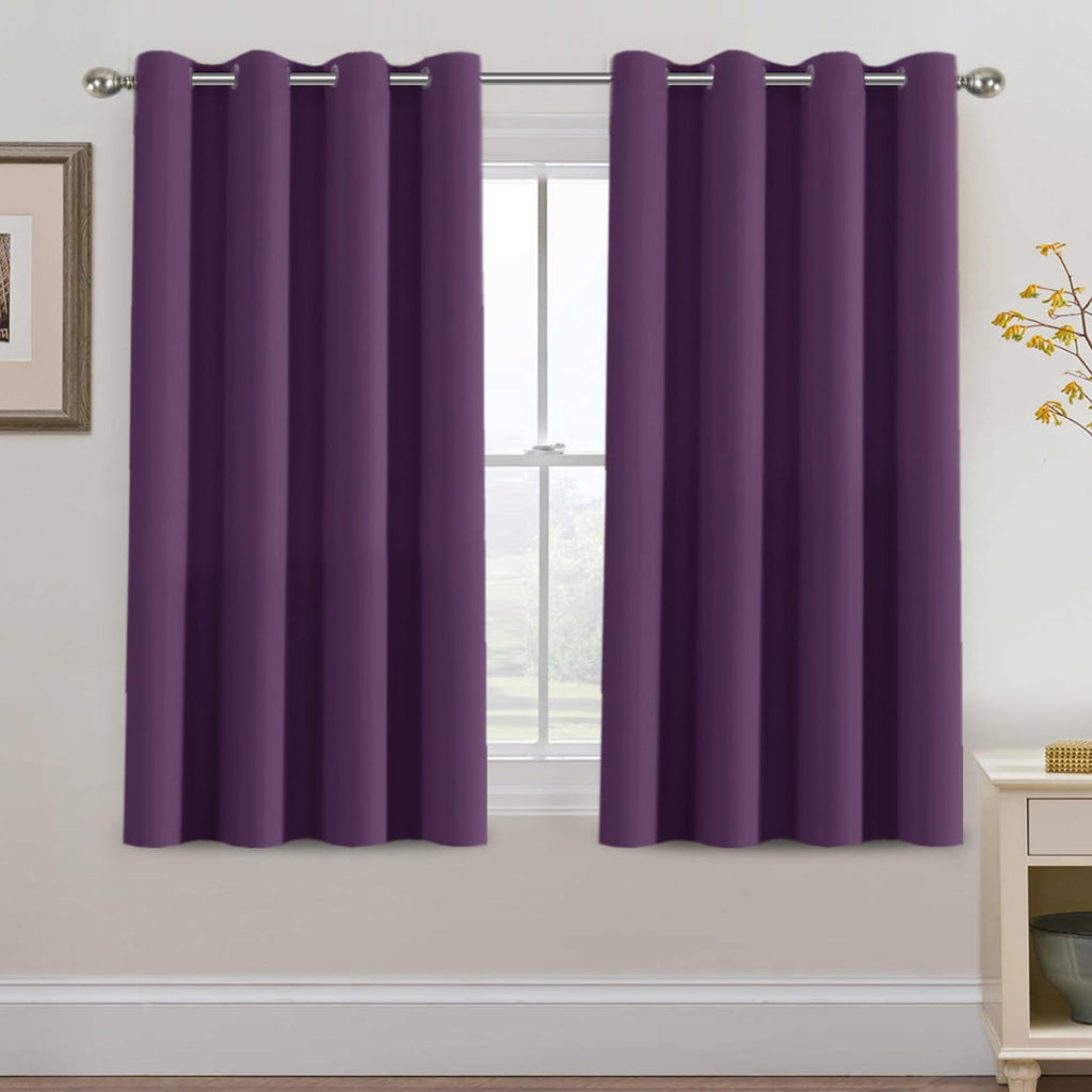 H.VERSAILTEX Blackout Curtain for Living Room Thermal Insulated Window Treatment Curtain 54 inch Length Energy Saving Solid Gro…