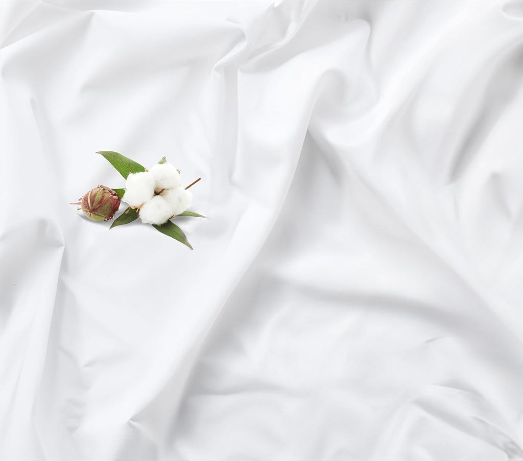 Ruvanti 100% Cotton Organic Percale Sheets Twin XL Size – Crisp Cooling Bed Sheets for Hot Sleepers, Deep Pocket 15”, Soft Peach Finish, Br…