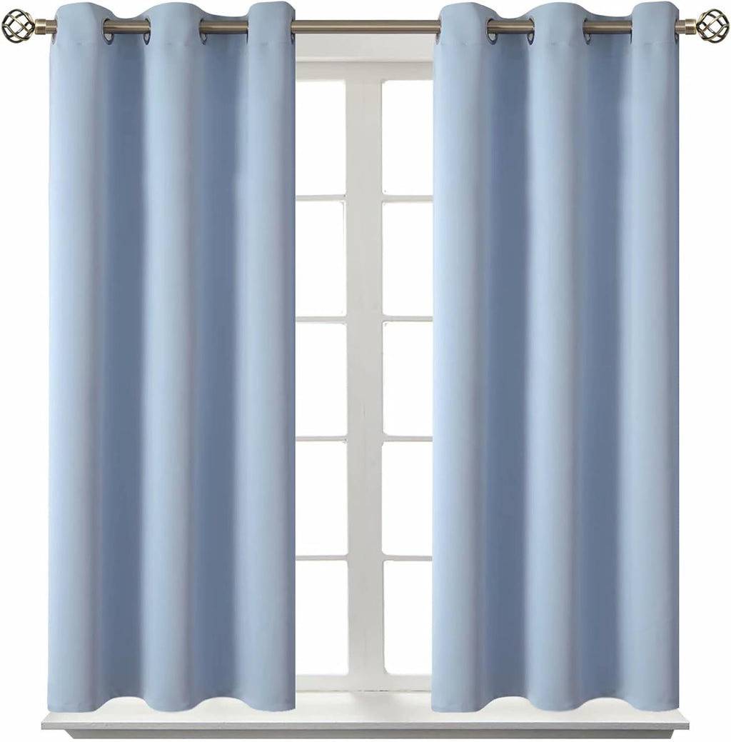 BGment Blackout Curtains for Bedroom - Grommet Thermal Insulated Room Darkening Curtains for Living Room, Set of 2 Panels (38 x 45 Inch, Sp…
