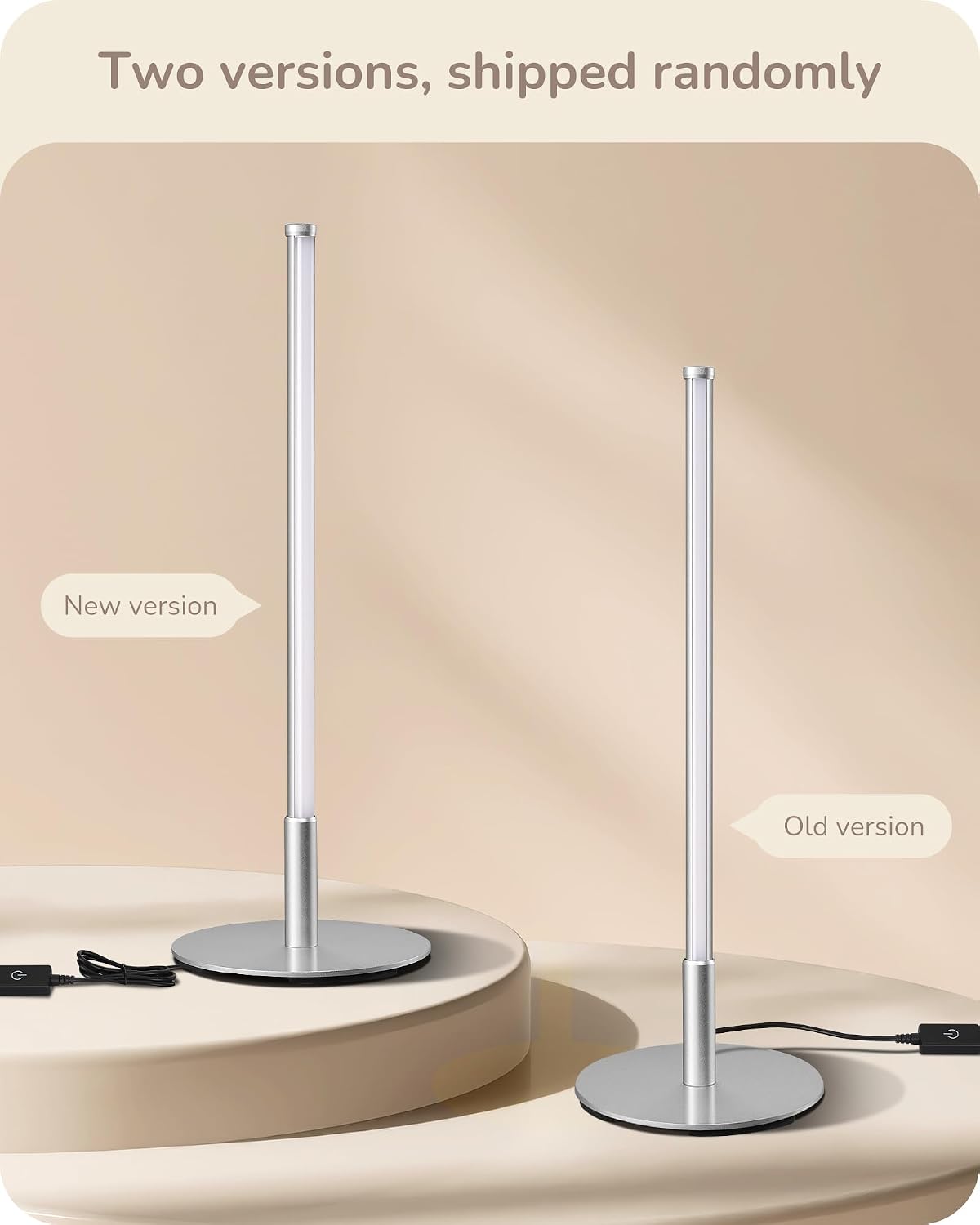 Edishine Upgraded LED Table Lamp, Stepless Dimmable Bedside Lamp with 3 Color Temperature, Modern Nightstand Lamp, Desk Lamp for Bedroom, L…