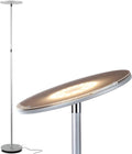 Brightech Sky LED Floor lamp, Torchiere Super Bright Floor Lamp for Living Room Decor & Office - Dimmable, Tall Standing Torch Lamp with Wa…