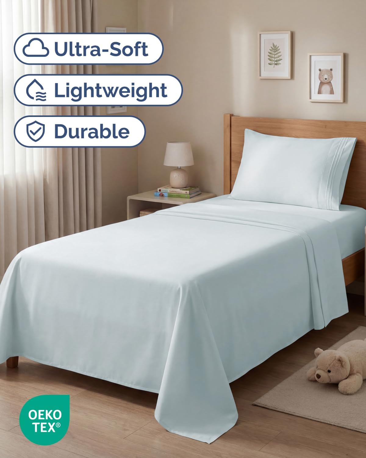 Twin Size 3 Piece Sheet Set - Comfy Breathable & Cooling Sheets - Hotel Luxury Bed Sheets for Women & Men - Deep Pockets, Easy-Fit, Extra…