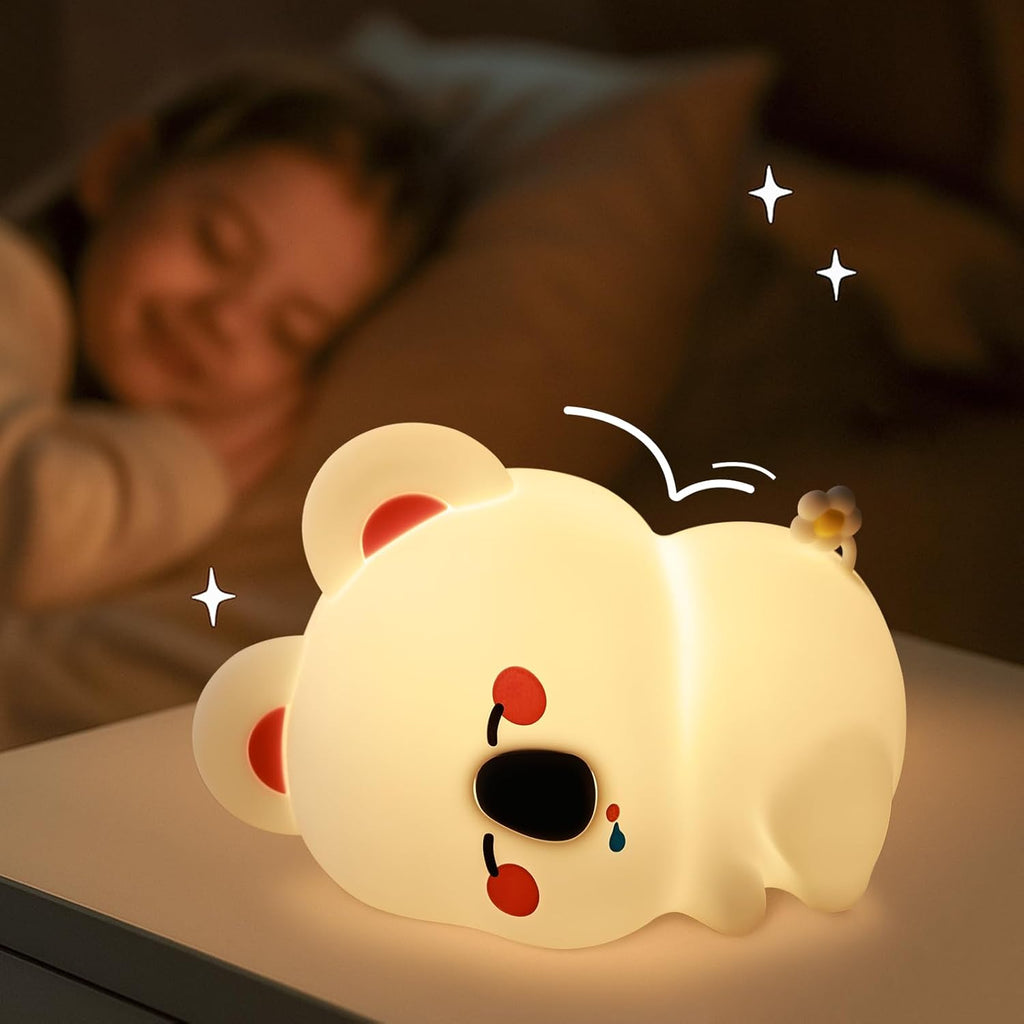 Koala Night Light for Nursery - Soft Squishy Dimmable Baby Night Lamp, Rechargeable Touch Control with Timer, Soft Silicone Breastfeeding…