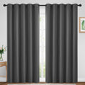 Yakamok Blackout Curtains Room Darkening Thermal Insulated Window Panels, Solid Grommet Top Drapes for Bedroom/Living Room(70Wx84L…