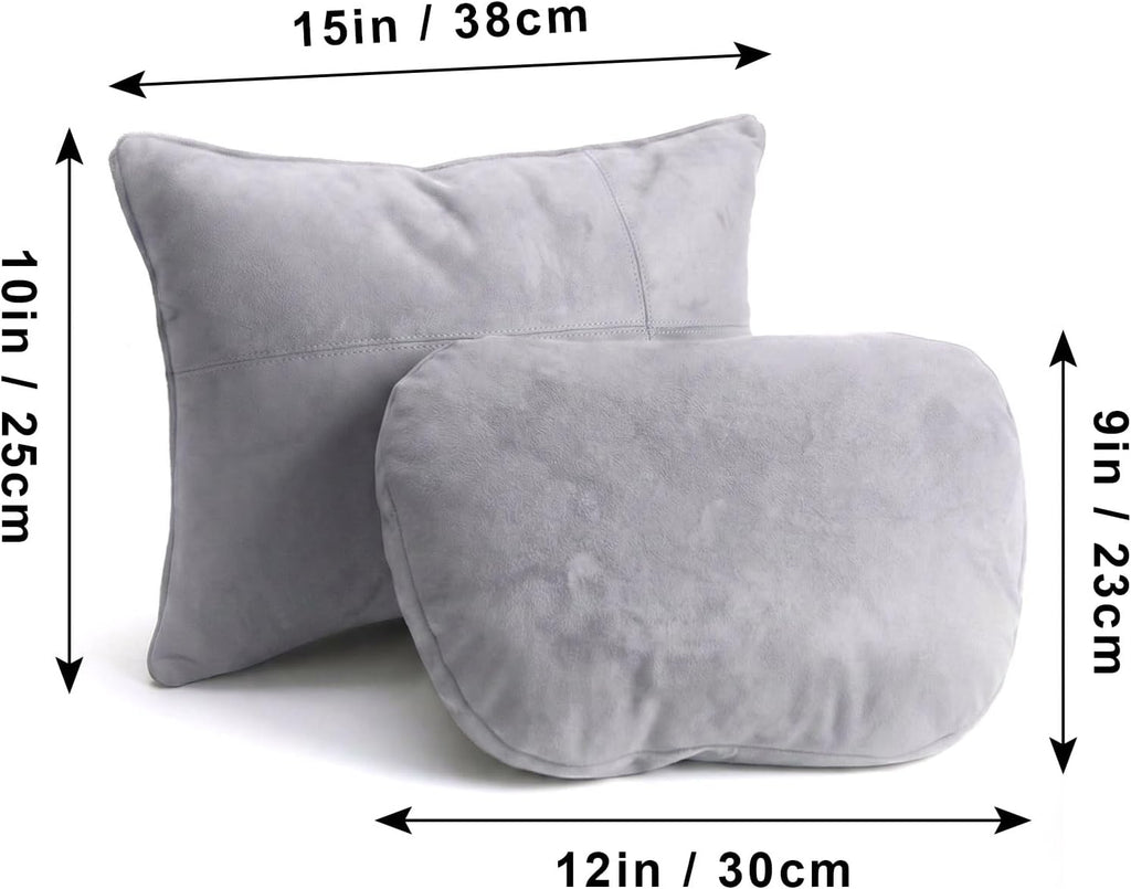 WELBRIT 2PCS Car Pillow for Car Neck Pillow for Driving Seat Neck Support Soft Cushion Back Support Head-Rests for Vehicle Sleeping…