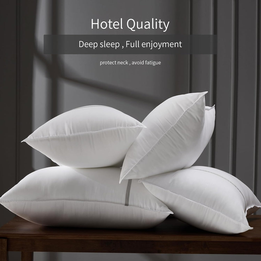 Bed Pillows Queen Size Set of 2, Medium Firm Hotel Pillows for Sleeping, Cooling Pillows for Side & Back Sleepers, Down Alternative…