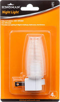 Kingman Night Light Wall Plug in with On/Off Switch Warm White UL Listed, 120V 4W (2 Pack)
