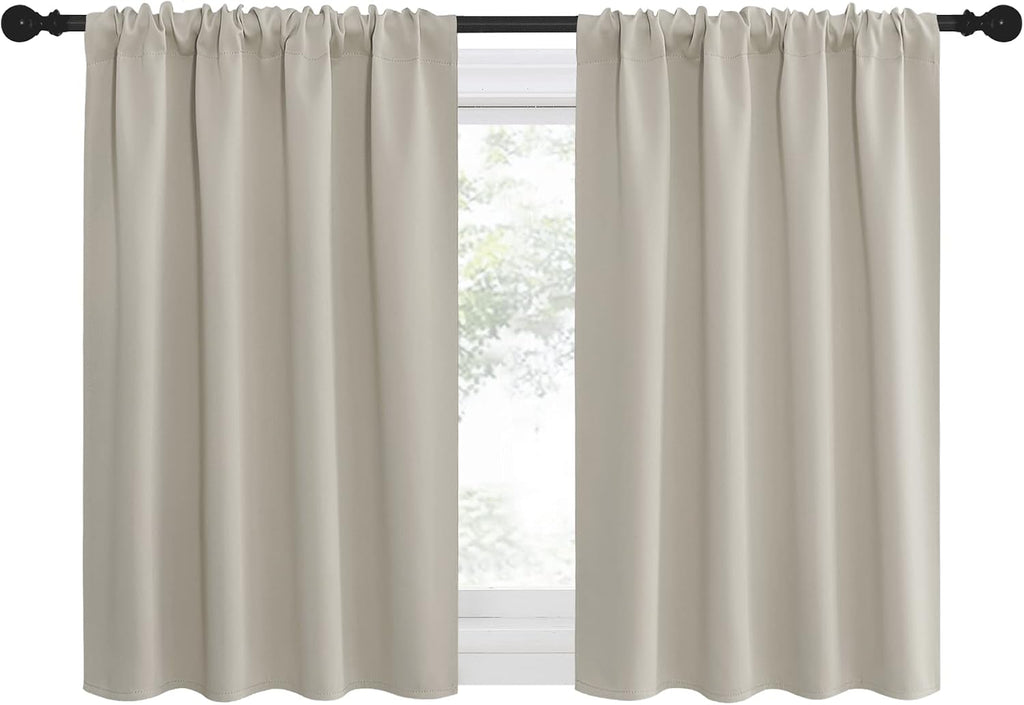 Nicetown Blackout Curtains for Living Curtains, Room Darkening Window Curtain Panels, easy maintenance Solid Thermal Insulated…