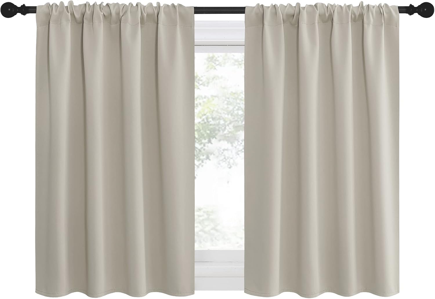 Nicetown Blackout Curtains for Living Curtains, Room Darkening Window Curtain Panels, easy maintenance Solid Thermal Insulated…