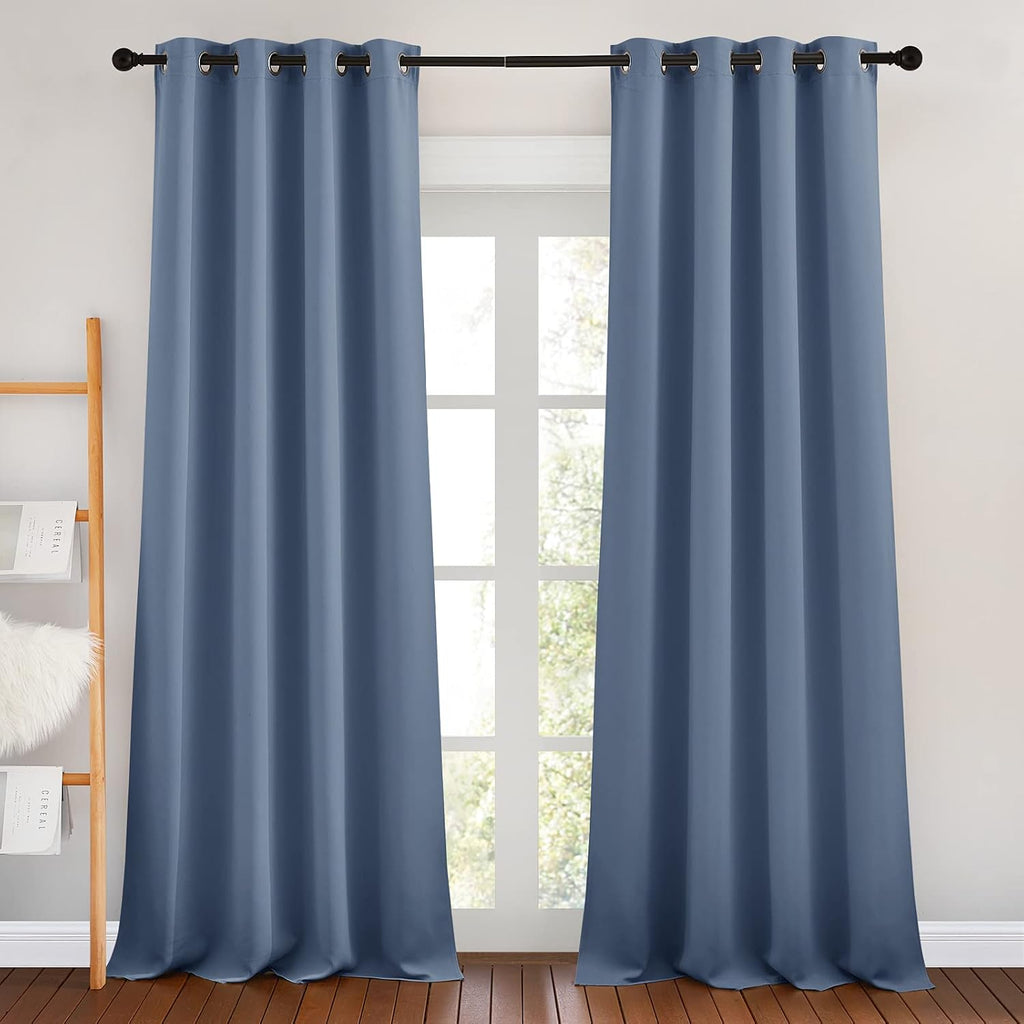 NICETOWN Room Darkening Curtains for Windows - Home Fashion Energy Saving Grommet Top Thermal Insulated Drapes for Bedroom/Patio Door…