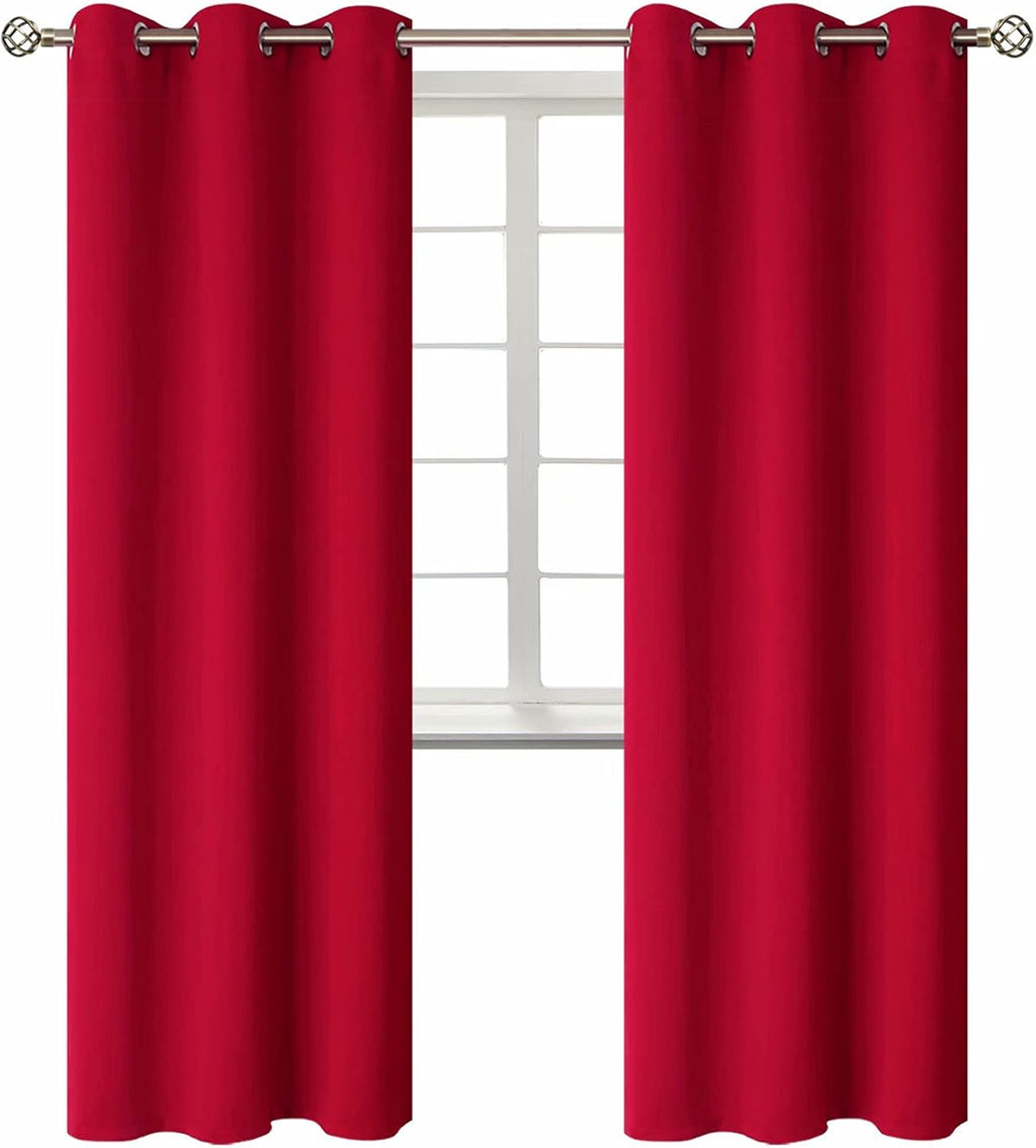 BGment Room Darkening Curtains 72 Inches Long - Grommet Thermal Insulated Drapes Window Treatment Curtains for Bedroom, 2 Panels, 42 x 72 I…