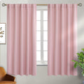 BGment Rod Pocket and Back Tab Curtains for Bedroom - Thermal Insulated Room Darkening Curtains for Living Room, 2 Window Curtain Panels (4…