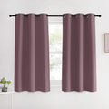 NICETOWN Kitchen Curtains, Short Curtains for Bedroom Windows, Dry Rose, 42" W by 60" L, 1 Pair, Thermal Insulated Room Darkening Curtain…