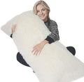 Zonli Fluffy Body Pillow, Full Body Pillows for Adults, Long Pillow for Sleeping with Removable Cover and Adjustable Filling for Side Sleep…