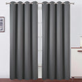 Lemomo Blackout Curtains 52 x 90 Inch Long Frost Grey Curtains Set of 2 Panels Room Darkening Curtains for Bedroom and Living Room 90 Inch…