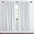 Nicetown Living Room Darkening Curtain Drapes - (Cloud Grey Color) W62 x L72, Set of 2, Room Darkening Window Treatment Drapery Panels for…