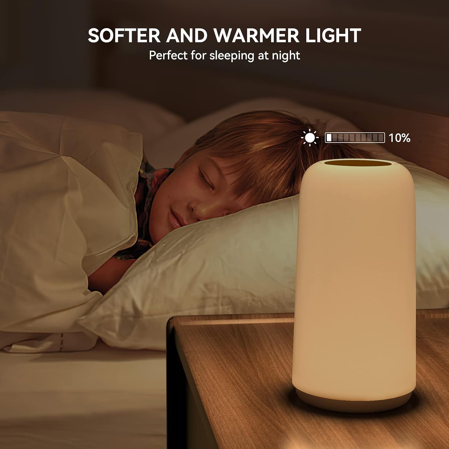Touch Bedside Table Lamp, [Sleek Design & RGB Mode] 3 Way Dimmable Small Lamp for Bedroom, LED Lamp with Warm White Lights, Multi-Color…