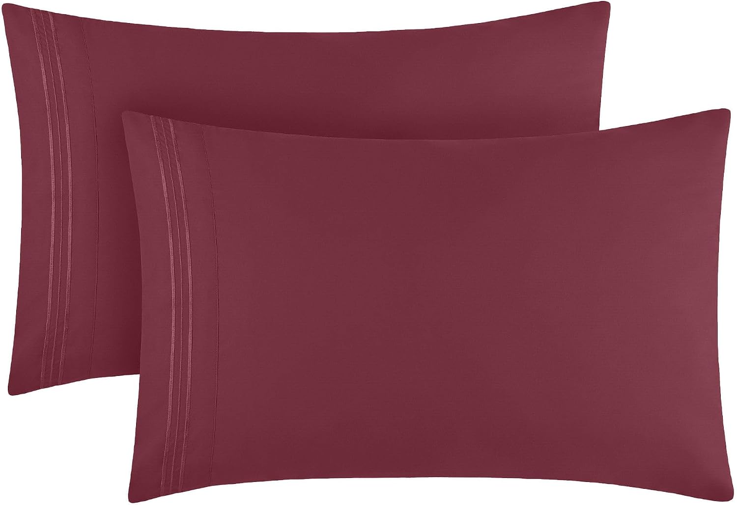Mellanni Pillow Cases - Luxury, Extra Soft, Cooling Pillow Covers - 2 PC Iconic Collection Pillowcases - Envelope Closure (Standard/Queen 2…