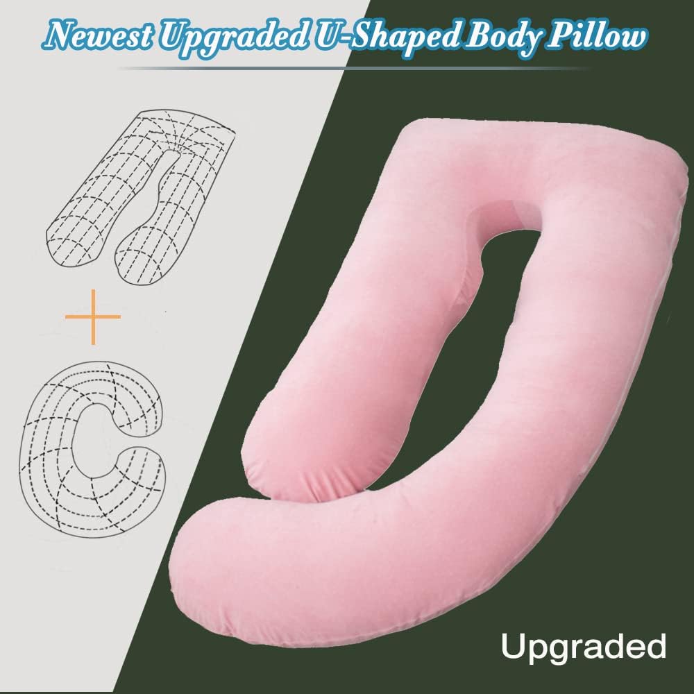 60 Inch Pregnancy Pillows for Sleeping, Extra Large U Shaped Body Pillow, Pregnancy Pillow, Maternity Pillow for Pregnant Women with…