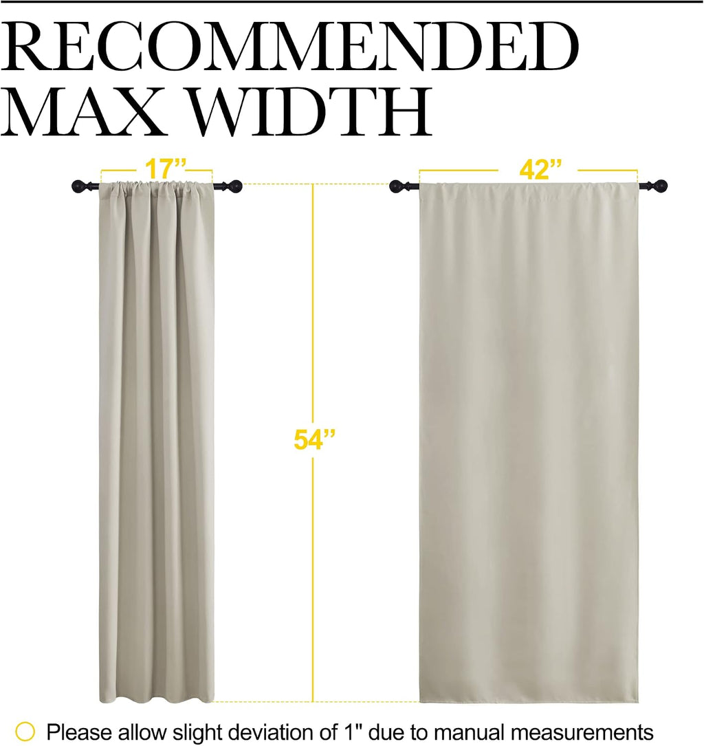 Nicetown Blackout Curtains for Living Curtains, Room Darkening Window Curtain Panels, easy maintenance Solid Thermal Insulated…