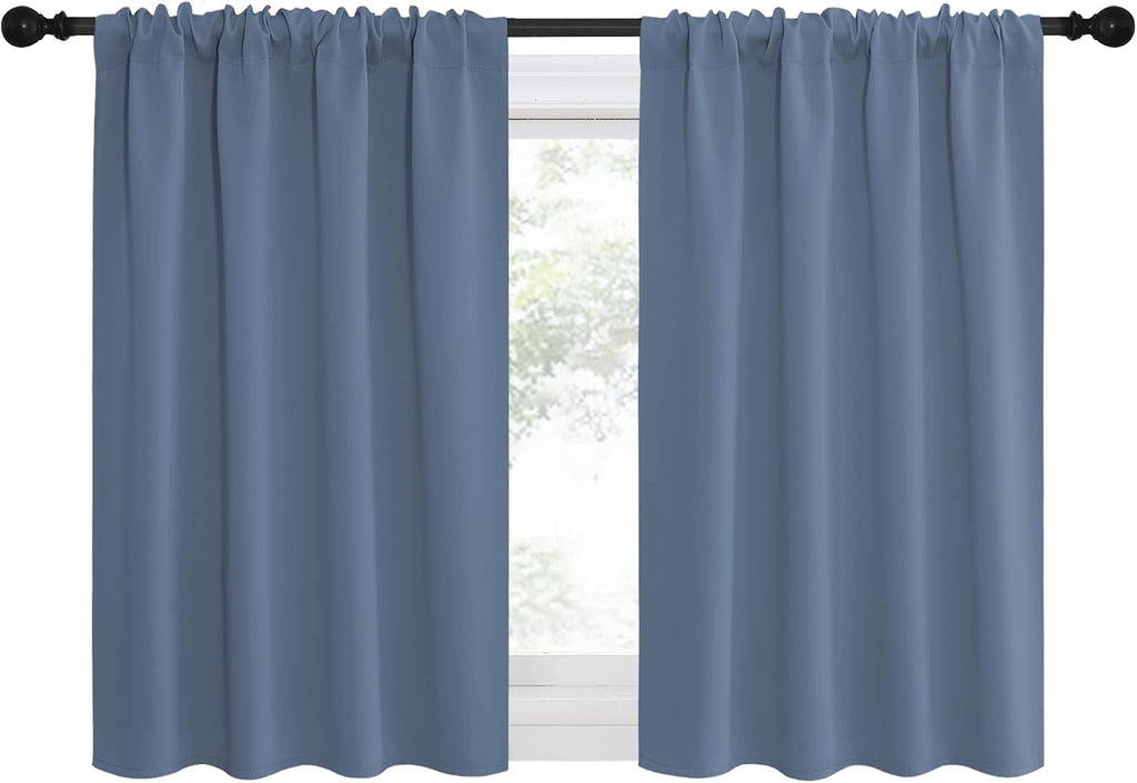 NICETOWN RV Blackout Curtains for Camper Windows, Short Blackout Curtains & Drapes, Thermal Insulated Blackout Curtain Panels for Kids…