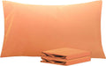 Ntbay King Pillowcase Set - 2 Pack Brushed Microfiber 20x36 Pillowcases - Soft, Wrinkle-Free, Fade-Resistant, Stain-Resistant, Pale Orange…