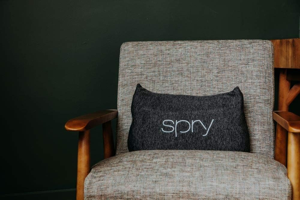 Spry Recovery Pillow Supportive Contouring Pillow with Adaptive Flo-Form Technology Great for Neck and Back Pain (Charcoal)