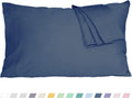 Homtec Pillow Cases, King Size Cotton Percale Weave Pillowcases, Pre-Shrunk Breathable and Hypoallergenic Pillowcases, Set of 2 (2 Piece Ki…