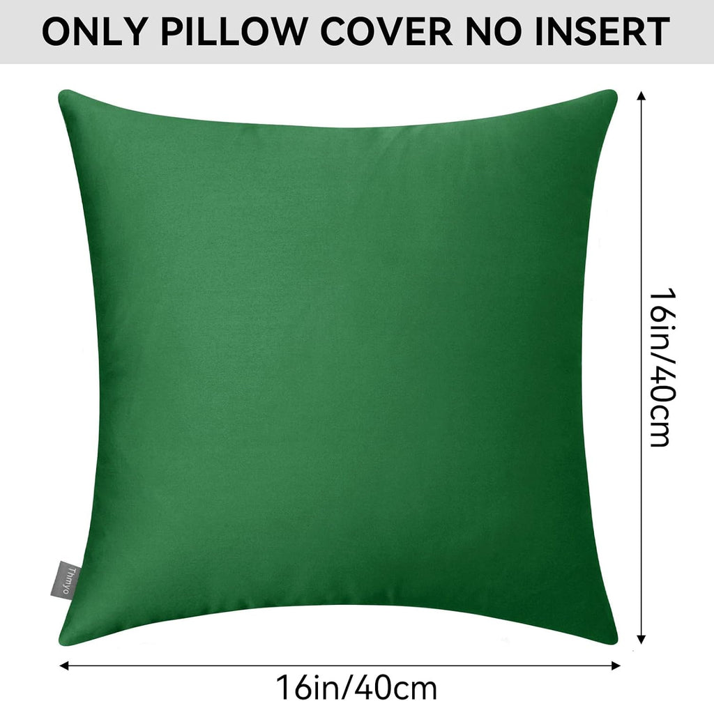 Thmyo 4-Pack 100% Cotton Comfortable Solid Decorative Throw Pillow Case Square Cushion Cover Sublimation Blank Pillow Covers DIY Throw Pill…