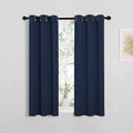 NICETOWN Blackout Draperies Curtains, Navy, 1 Pair, 29 x 40 Inch, All Season Thermal Insulated Solid Grommet Top Blackout Curtains/Drapes…