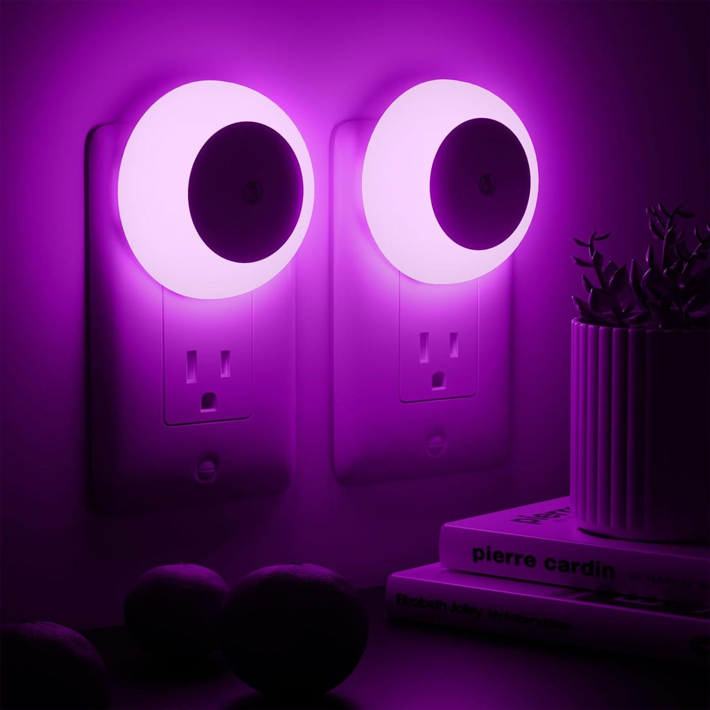 fesnne Night Light, Night Lights Plug into Wall, Dusk to Dawn Sensor, Pink Led Night Light 0.5W, 2 Pack Nightlight for Adults, Bedroom…