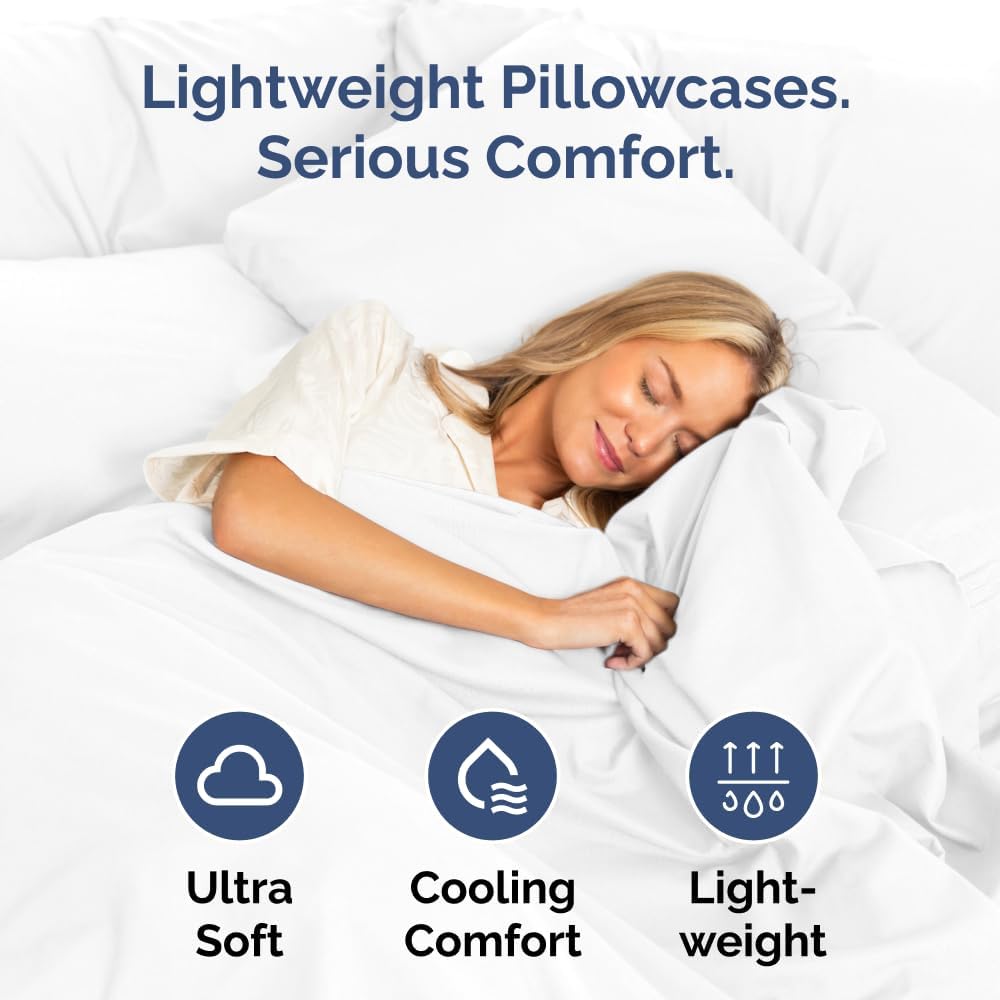 Standard Pillow Cases Set of 10 - Ultra Soft Hotel Quality Pillowcase Covers - Comfy, Cozy & Wrinkle Free - Shrink, Stain and Fade…